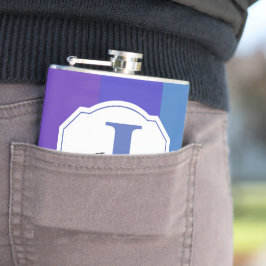 Modern Blue Palette Mönster Fickplunta