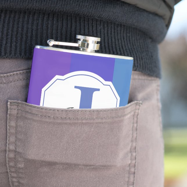 Modern Blue Palette Mönster Fickplunta (In Situ)