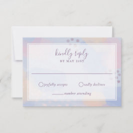 Modern Blue Pastel Abstrakt Artwork OSA Kort