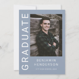 Modern Blue Photo Studenten Meddelande