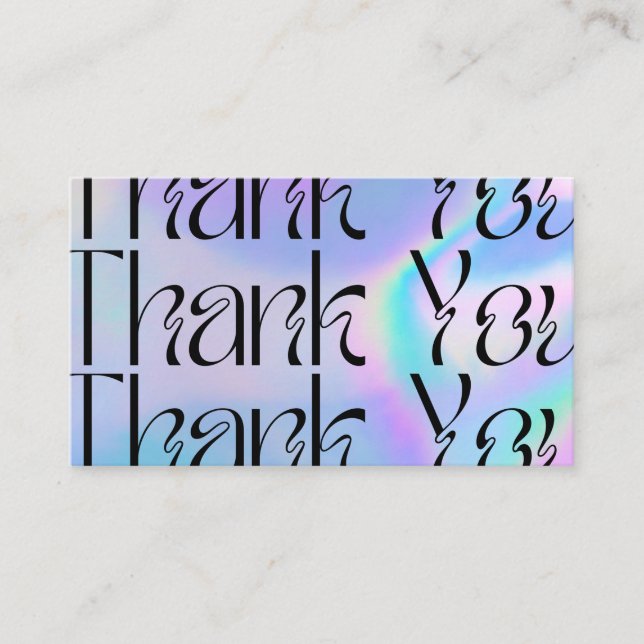 Modern Blue Psychedelich-pop Media Infoga Visitkort (Framsida)