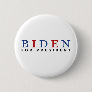 Modern Blue Red Joe Biden för president Knapp