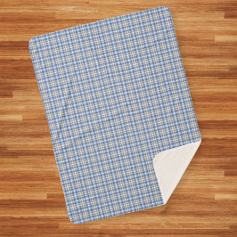 Modern Blue Taupe Tartan Play Mönster