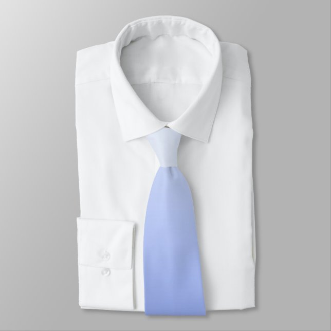 Modern Blue White Ombre Grooms Bröllop Attire Slips (Bunden)