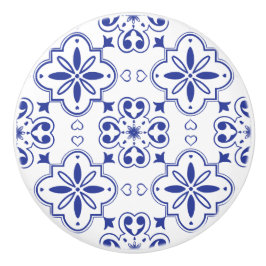 Modern Blue White Seamless Mönster Knopp