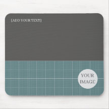 Modern Blueprint Geometric Grid Mousepad MP01