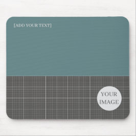 Modern Blueprint Geometric Grid Mousepad MP02 Musmatta