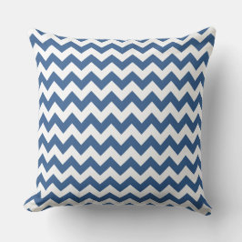 Modern BlueStripe Chevron Mönster Kudde