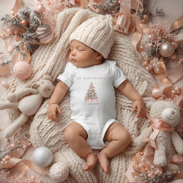 Modern Blush My First Christmas – Personalized T Shirt