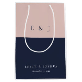 Modern Blush Navy Blue Bröllop