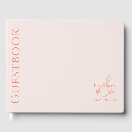Modern Blush-Wedding Gästböcker