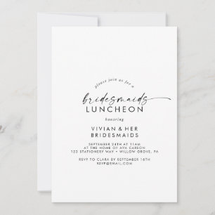Modern Blydesmaids Luncheon-inbjudan Inbjudningar