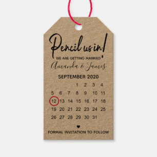 Modern Blytpenna Använd Oss I Kalender Spara Datum Presentetikett