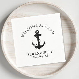 Modern Boat Anchor Pappersservett