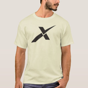 Modern bockmarkering Bokstav X Monogram T Shirt