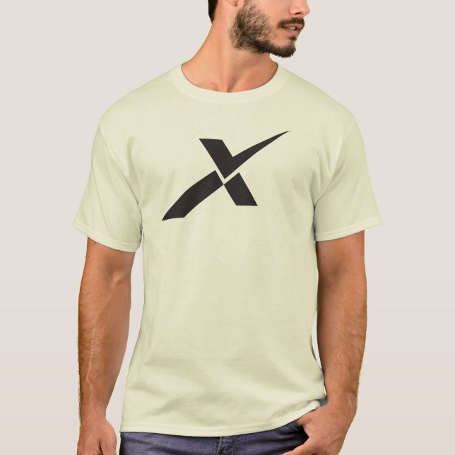 Modern bockmarkering Bokstav X Monogram T Shirt (Framsida)