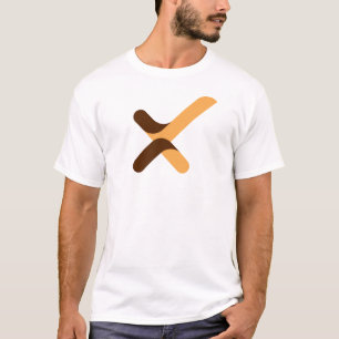 Modern bockmarkering Bokstav X Monogram T Shirt