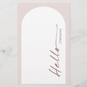 Modern Bohemian Arch Bröllop-menykort med namn