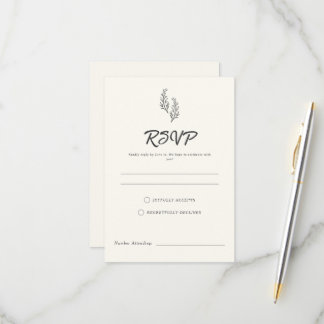 Modern Bohemian Desert Romance | RSVP Card OSA Kort