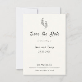 Modern Bohemian Desert Romance | Save the Date Spara Datumet