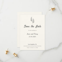 Modern Bohemian Desert Romance | Save the Date Spara Datumet