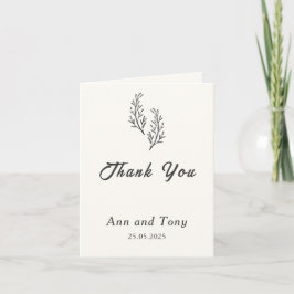 Modern Bohemian Desert Romance | Thank you Card Tack Kort