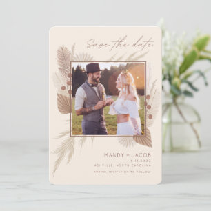 Modern Bohemian Photo Pampas Grass Spara Datumet