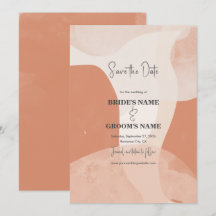 Modern Bohemian Terracotta Abstrakt Bröllop