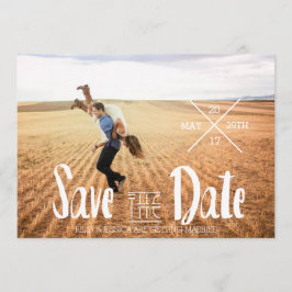 Modern bohemisk typografi | Spara datum i fotot Spara Datumet