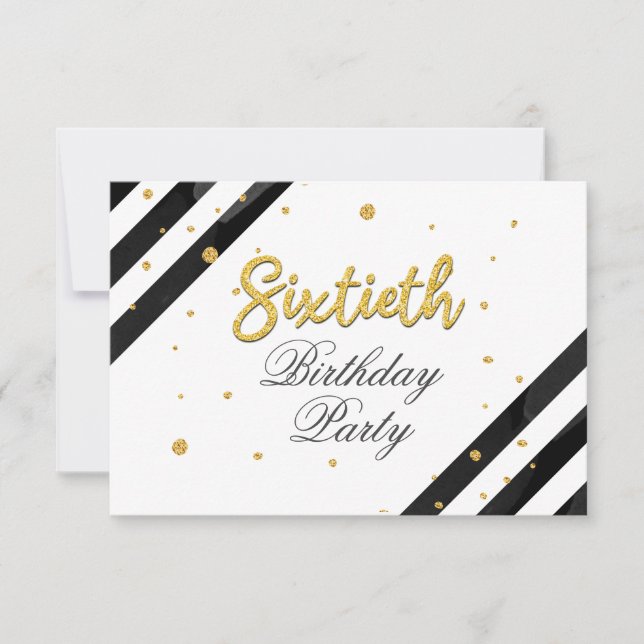 Modern Boho 60:e födelsedagen Inbjudningar (Framsida)