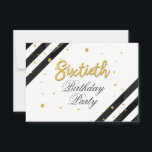 Modern Boho 60:e födelsedagen Inbjudningar<br><div class="desc">Modern Black White 60 Födelsedagsfest inbjudan. Skicka ut inbjudningarna till den kommande milstolpen party med vår 60:e födelsedagsinbjudan till Eleganten Black White Rand. Den har en vacker botanisk vattenfärgsblomning. Anpassa det här kortet helt och hållet med informationen om party genom att klicka på anpassningsknappen om du vill ordna om och...</div>