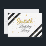 Modern Boho 60:e födelsedagen Inbjudningar<br><div class="desc">Modern Black White 60 Födelsedagsfest inbjudan. Skicka ut inbjudningarna till den kommande milstolpen party med vår 60:e födelsedagsinbjudan till Eleganten Black White Rand. Den har en vacker botanisk vattenfärgsblomning. Anpassa det här kortet helt och hållet med informationen om party genom att klicka på anpassningsknappen om du vill ordna om och...</div>