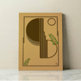 Modern Boho Abstract Wall Art - 3D Textured Canvastryck