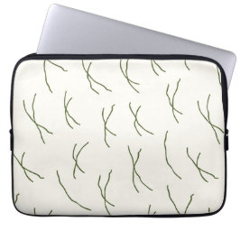 Modern Boho Abstrakt Linjer Inredningsdesigner Krä Laptop Fodral