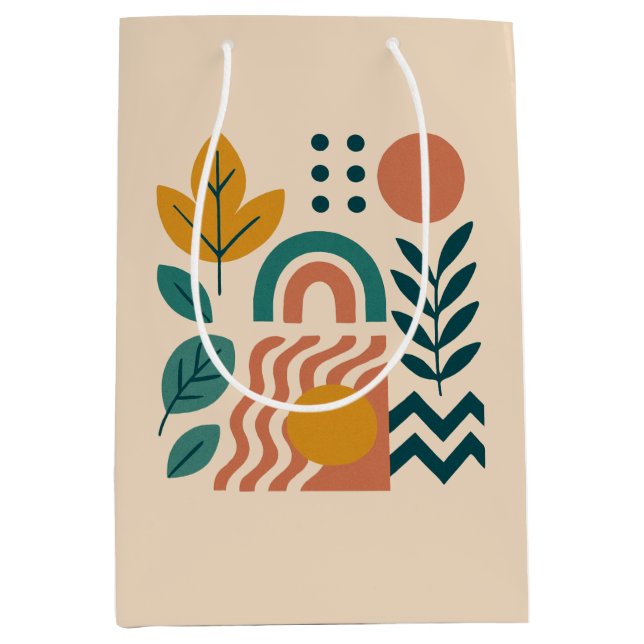 Modern Boho Abstrakt Nature Wall Art (Framsidan)