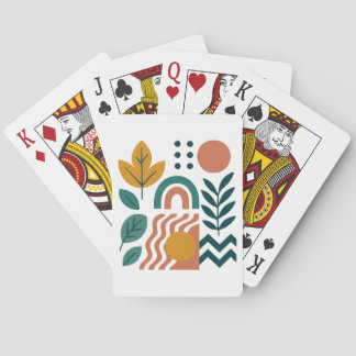 Modern Boho Abstrakt Nature Wall Art Casinokort