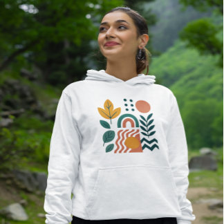 Modern Boho Abstrakt Nature Wall Art T Shirt