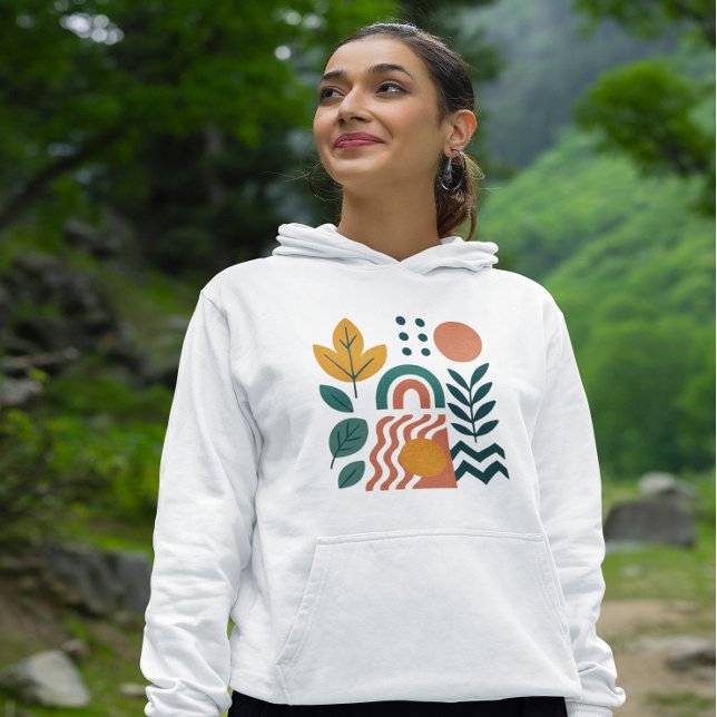Modern Boho Abstrakt Nature Wall Art T Shirt (Skapare uppladdad)