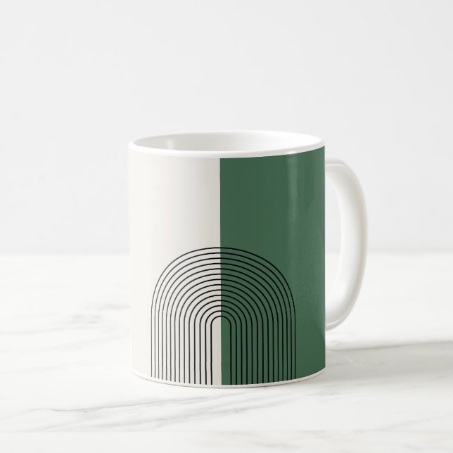Modern Boho Abstraktion Kaffemugg (Framsida höger)