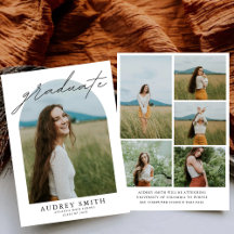 Modern Boho Arch 6 Foton Studenten-meddelande