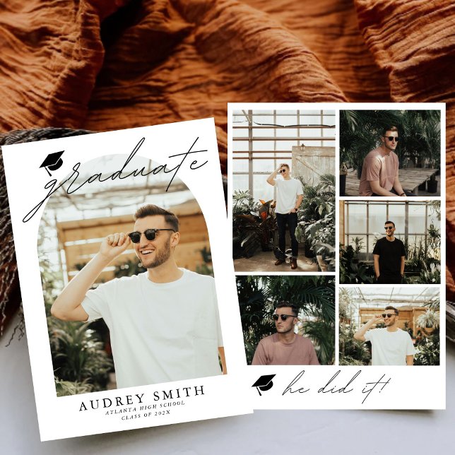 Modern Boho Arch 6 Foton Studenten-meddelande Meddelande (Skapare uppladdad)