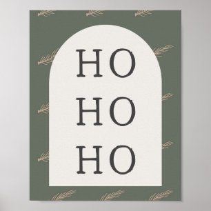 Modern Boho Arch Grönt och Guld ho för utskrift Poster