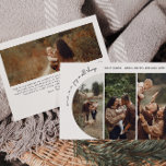 Modern Boho Arch Joy i alla Sak 4-foto Julkort<br><div class="desc">Minnet av årstidens glädje med den här moderna boho Arch-glädjen i alla sak 4-fotokort för helgdag. Det unika och redigerbara skriptet för chic skapar en aning charm och individualitet. Dess enkla, elegant svartvita utformning, med en klassisk bohemisk ram, framkallar en viskös vinter-ambians. Det minimala och delikata festiva teckensnittet ger kreativitet...</div>