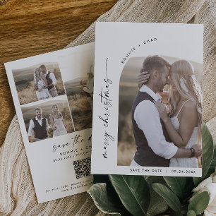 Modern Boho Arch Photo Marry jul Spara Datumet