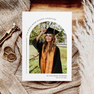 Modern Boho Arch Photo Studenten Meddelande