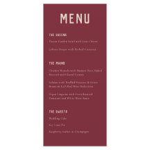 Modern Boho Arch Red Beige Typography Bröllop