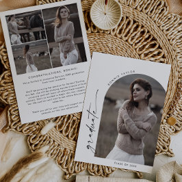 Modern Boho Arch Student Photo Studenten Meddelande