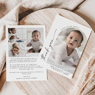 Modern Boho Arch Tack Photo Birth Meddelande