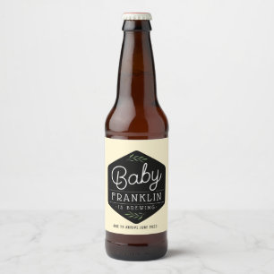 Modern Boho Baby Brewing Beer Labels Ölflaska Etikett