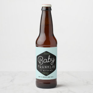 Modern Boho Baby Brewing Beer Labels Ölflaska Etikett